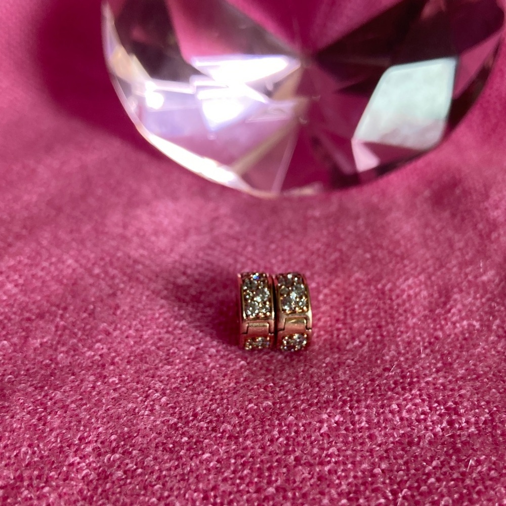 Pandora Rose Gold plated.925 silver.charm spacers.